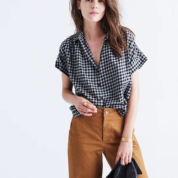 Madewell Tops - Madewell Central Flannel Gingham Shirt